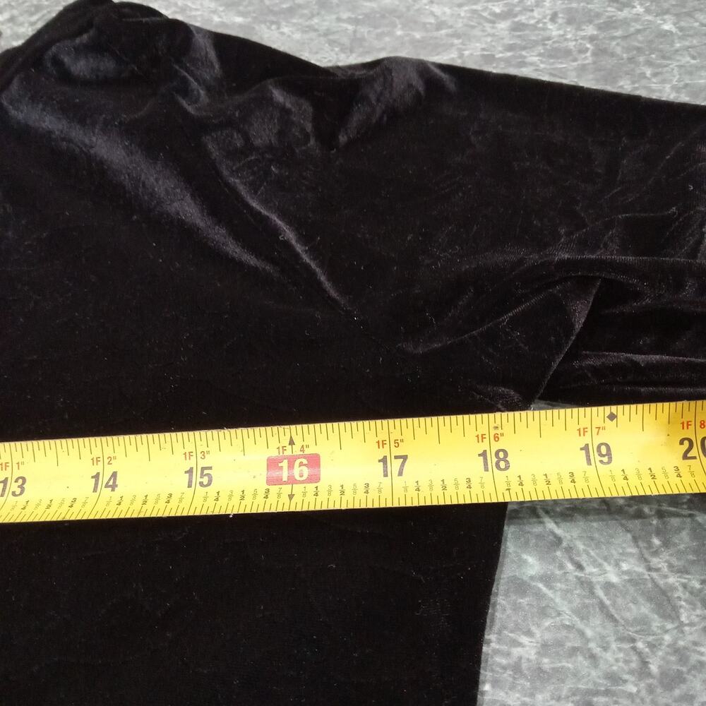 Baby Phat Track Jacket Women's Black Sz S Cat Embossed Velvet Zip Up 90's Y2K - Picture 12 of 13